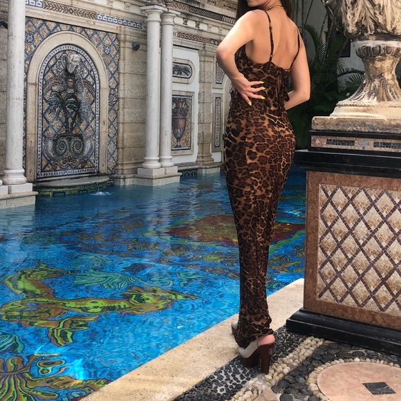 Rat and boa style leopard dress - Picture 5 of 13